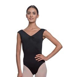 Womens Pinch Front Cap Sleeve Ballet Leotard Reyton