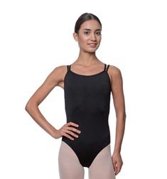 Womens Double Crossed Straps Camisole Dance Leotard Nina