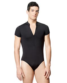 Mens Short Sleeve  Mock Neck  Leotard Eddie