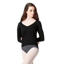 Knit Long Sleeve Dance Warm Up Sweater