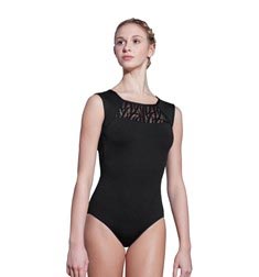 Adult High Neck Open Back Lace Leotard Rebecca