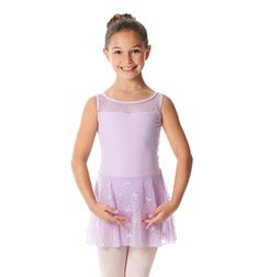 Girls Skirted Mesh Leotard Rosalie