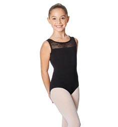 Girls Mesh Back Tank Leotard Tara