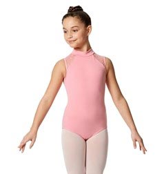 Girls Mock Neck Lace Dance Leotard Carla