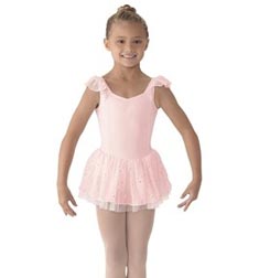 Childs Flutter Sleeve Dance Dress