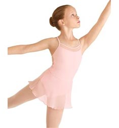 Childs Glitter Skirted Camisole Ballet Leotard 