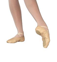 IVA Leather Split-Sole Ballet Shoes