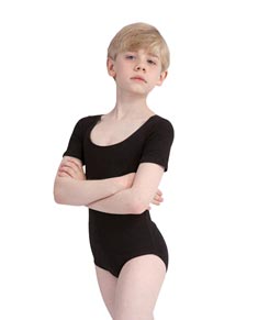 Short Sleeve Dance Leotard for Boys