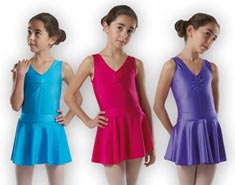 Girls Lycra Elastic Waist Dance Skirt