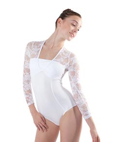 Lace Long Sleeve Dance Leotard for Women