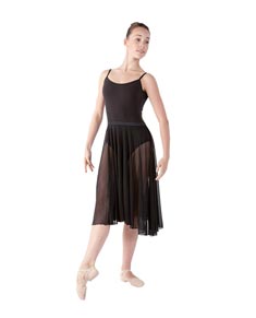 Womens Long Chiffon Ballet Skirt