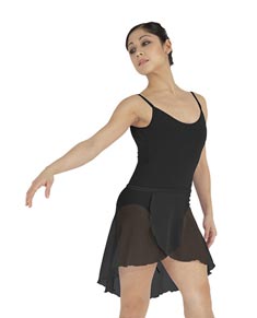 Womens Short Sheer Ballet Wrap Skirt