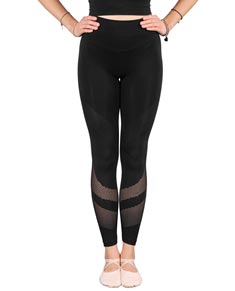 Women Microfiber Mesh Seamless Leggings