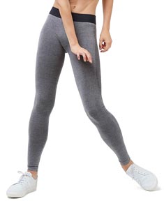 Adults Seamless Mocked Long Mid Rise Leggings