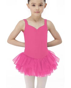 Girls Three Layers Tank Tutu Dress NOISETTE